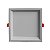 PLAFON DE EMBUTIR LOW FRAME BRANCO (C)9CM (L)9CM (A)2CM  1X6W 3000K 390LM - Imagem 1