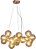 PENDENTE HALO FRENCH GOLD E CONHAQUE (D)69.5CM (A)24CM  25XG9 500W - Imagem 1