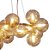 PENDENTE HALO FRENCH GOLD E CONHAQUE (D)69.5CM (A)24CM  25XG9 500W - Imagem 3