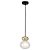 PENDENTE GUARANA BRONZE E PRETO E TRANSP (D)13.4CM (A)15.6CM  1XG9 5W - Imagem 1