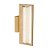 ARANDELA GLITTER DOURADO E TRANSP (C)35CM (L)12CM (A)17.5CM  1X8W 3000K 400LM - Imagem 1