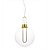 PENDENTE GHIANDA FRENCH GOLD E TRANSP (D)30CM (A)46.5CM  1X3W 3000K 300LM - Imagem 1