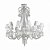 LUSTRE GALLERY CROMADO E TRANSP (D)85CM (A)96CM  8XE14 320W - Imagem 1