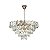 PENDENTE FOGLIA SAND GOLD E TRANSP (D)60CM (A)38CM  16XE14 640W - Imagem 1