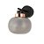 ARANDELA FOG ROSE GOLD  PRETO E FUME (D)22CM (L)29.5CM (A)29CM  1X10W 3000K 524LM - Imagem 1
