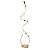 COLUNA FLUIRE DOURADO (D)23CM (A)140CM  1X30W 3000K 1500LM - Imagem 1