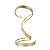 ABAJUR FLUIRE DOURADO (C)23CM (L)22CM (A)45CM  1X20W 3000K 1000LM - Imagem 1