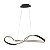 PENDENTE FLOW PRETO (C)93CM (L)33CM (A)26CM  1X30W 3000K 1500LM - Imagem 1