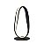 ABAJUR FLOW PRETO (D)18CM (A)38CM  1X12W 3000K 600LM - Imagem 1