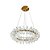 PENDENTE FLORA DOURADO E TRANSP (D)60CM (A)18CM  18XG4 54W - Imagem 1