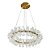 PENDENTE FLORA DOURADO E TRANSP (D)80CM (A)18CM  26XG4 78W - Imagem 1