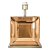BASE PARA ABAJUR ESPELHO BRONZE  (C)25CM (L)12CM (A)35CM  1XE27 40W - Imagem 1