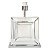 BASE PARA ABAJUR ESPELHO CROMADO  (C)25CM (L)12CM (A)35CM  1XE27 40W - Imagem 1