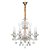 LUSTRE ELYSEE DOURADO E TRANSP (D)72CM (A)78CM  8XE14 320W - Imagem 1