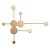 ARANDELA ELO DOURADO (C)89CM (L)74CM (A)6CM  3X5W + 3X3W 3000K 1200LM - Imagem 1