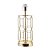 BASE PARA ABAJUR DISEGNO DOURADO   (D)15CM (A)39CM  1XE27 40W - Imagem 1