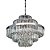 LUSTRE DIJON CROMADO E TRANSP (D)70CM (A)60CM  12XE14 480W - Imagem 1