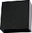 ARANDELA CUBO PRETO (C)12CM (L)12CM (A)5.2CM  1X4W 3000K 260LM - Imagem 1