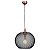 PENDENTE COPPER COBRE E PRETO (D)50CM (A)48CM  1XE27 40W - Imagem 1
