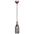 PENDENTE COPPER COBRE E PRETO (D)12CM (A)31CM  1XE27 40W - Imagem 1