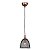 PENDENTE COPPER COBRE E PRETO (D)18CM (A)23CM  1XE27 40W - Imagem 1