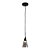PENDENTE CONE PRETO E FUME (D)12CM (A)30CM  1XG9 25W - Imagem 1