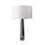 BASE PARA ABAJUR CLASSIC CROMADO E TRANSP (D)12CM (A)61CM  1XE27 40W - Imagem 1