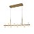 PENDENTE CLAIR SAND GOLD E BRANCO (C)105CM (L)8CM (A)20CM  16X2W 3000K 3840LM - Imagem 1