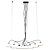 PENDENTE CARLOTA PRETO E BRANCO (C)14CM (L)113CM (A)21.5CM  7XG9 70W - Imagem 1