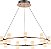 PENDENTE CANDEL FRENCH GOLD E BRANCO  (D)62CM (A)10.5CM  18X2W 3000K 2880LM - Imagem 1