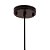 PENDENTE CAJU PRETO E CROMADO (D)30CM (A)40CM  1XE27 40W - Imagem 1