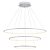 PENDENTE BIRDIE BRANCO (D)80 + 60 + 40CM (A)42CM  17W + 13W + 9W 3200K 3120LM - Imagem 1