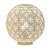 ABAJUR GAYA D 30CM X 32CM 1XE27 127V / 220V BRANCO - Imagem 1