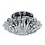 SPOT DE EMBUTIR  D 10,5CM X 7CM  1XG4 127V / 220V CROMADO E TRANSP - Imagem 1