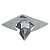 SPOT DE EMBUTIR SHINE 8,5CM X 8,5CM X 4CM  1XGU10 127V / 220V CROMADO E TRANSP - Imagem 1