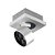 SPOT DE SOBREPOR YD 8CM X 9CM X 11CM  3 X LED 1W 127V / 220V PRATA - Imagem 1