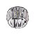 SPOT DE EMBUTIR  D 9CM X 5CM  1XGU10 127V / 220V CROMADO E TRANSP - Imagem 1
