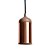 PENDENTE COPE D 11CM X 30CM  1XE14 127V / 220V COBRE E NATURAL - Imagem 1