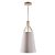PENDENTE LAN D 23CM X 48CM  1 X A60 40W DOURADO E CINZA - Imagem 1