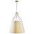 PENDENTE LAN D 50CM X 70CM  1 X A60 40W DOURADO E CINZA - Imagem 1