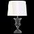BASE PARA ABAJUR CLASSIC D 17CM X 40CM  1XE27 127V / 220V CROMADO E TRANSP - Imagem 1