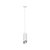 PENDENTE  ACRILICO E METAL D 12CM X 36CM  1XE27 127V / 220V BRANCO E PRATA - Imagem 1