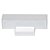 ARANDELA  ACRILICO E METAL 6CM X 6CM X 25CM  1 X E27 3W 127V / 220V BRANCO E CROMADO - Imagem 1