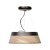 PENDENTE  MADEIRA E METAL D 55CM X 18CM  1 X LED 43W 127V / 220V MARROM E NATURAL - Imagem 1