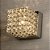 ARANDELA ACORDE 10CM X 10CM X 10CM  1XG9 127V / 220V CROMADO E TRANSP - Imagem 1