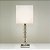 BASE PARA ABAJUR VITRU 16CM X 16CM X 53CM  1XE27 127V / 220V CROMADO E TRANSP - Imagem 1