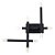 ARANDELA ARPOADOR PRETO  E TRANSP (C)48.9CM (L)10CM (A)48.1CM  8X3W 3000K 1440LM - Imagem 1