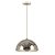 PENDENTE MEZZA D 50CM X 26CM  1XE27 127V / 220V CROMADO - Imagem 1