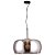 PENDENTE NOBU D 50CM X 31CM  1 X A60 40W PRETO / DOURADO E FUME - Imagem 1