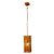 PENDENTE PRADESH 15CM X 15CM X 41CM  1XE27 127V / 220V COBRE - Imagem 1